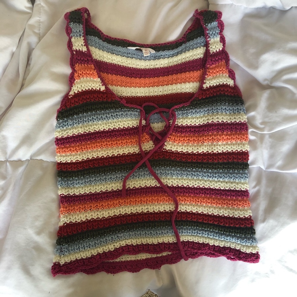 Multi Color Knit Tank - Picture 3 of 7